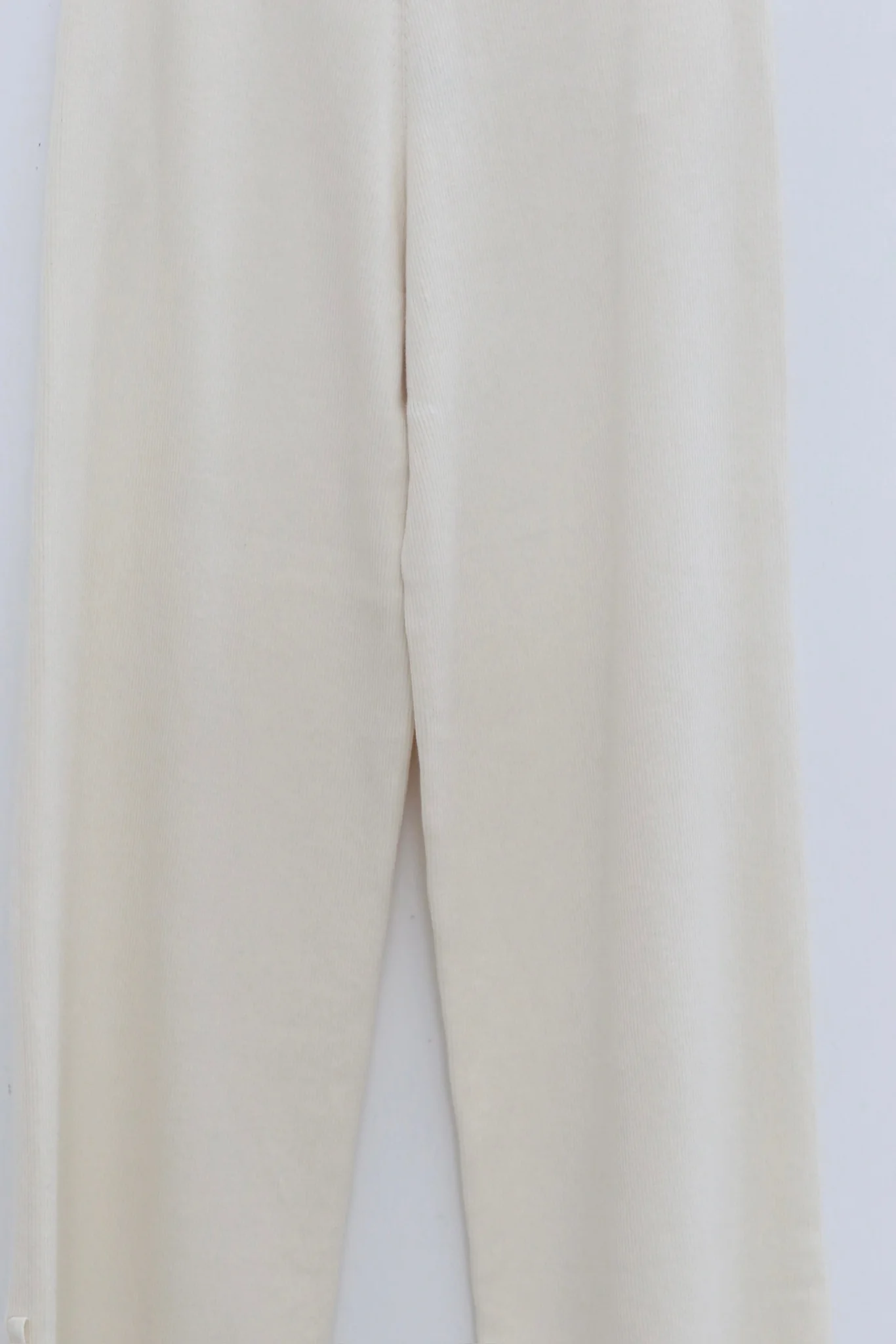 o cloche code 25 Autumn/Winter Cotton Cashmere Button-Up Knit Trousers Women's OCC-OH01P877-RWB WHITE Soft Matte White - Image 2