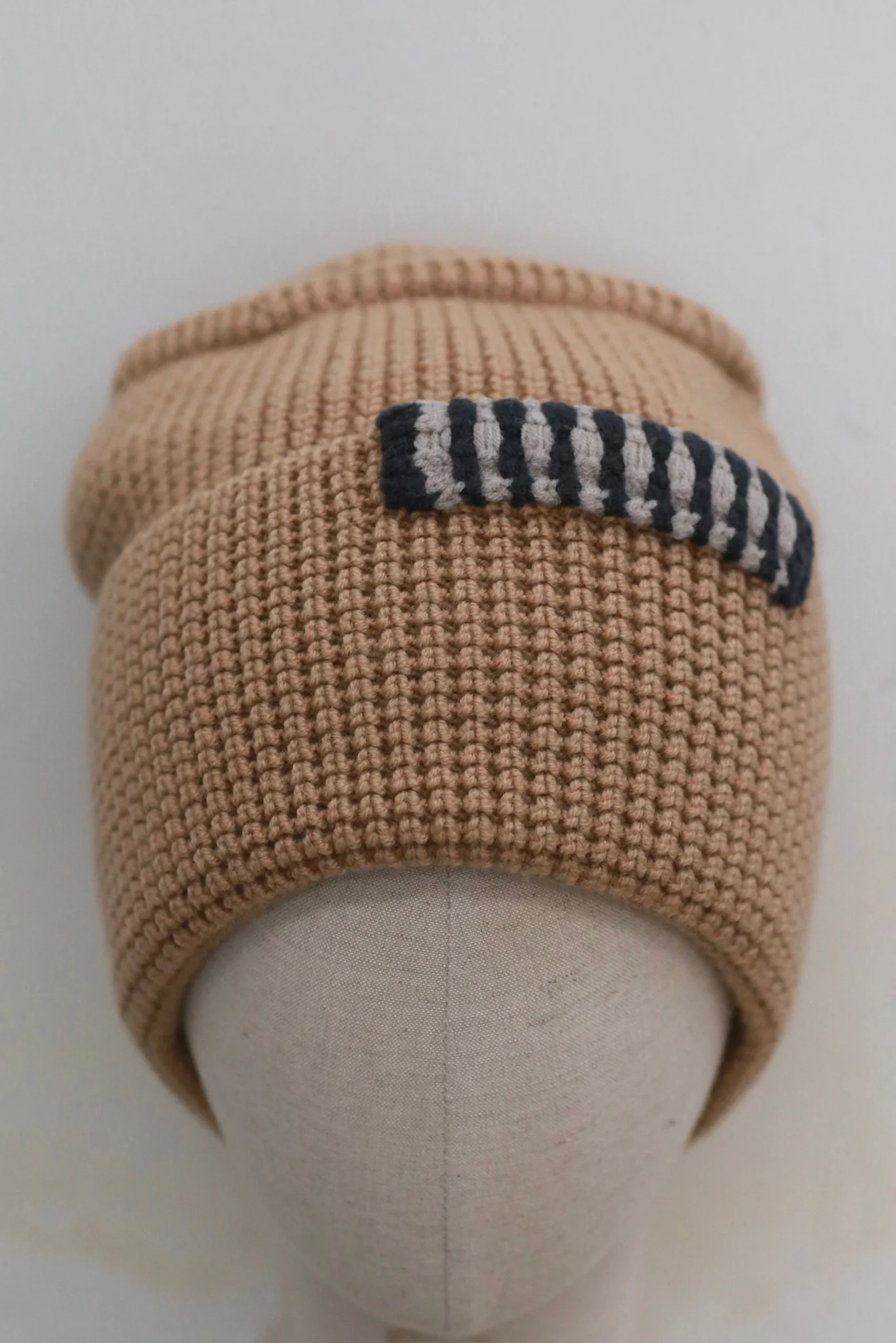 o cloche code 25 Fall/Winter Chunky Knit Brim Hat OCC-OH01S907-MZ BELGE Beige