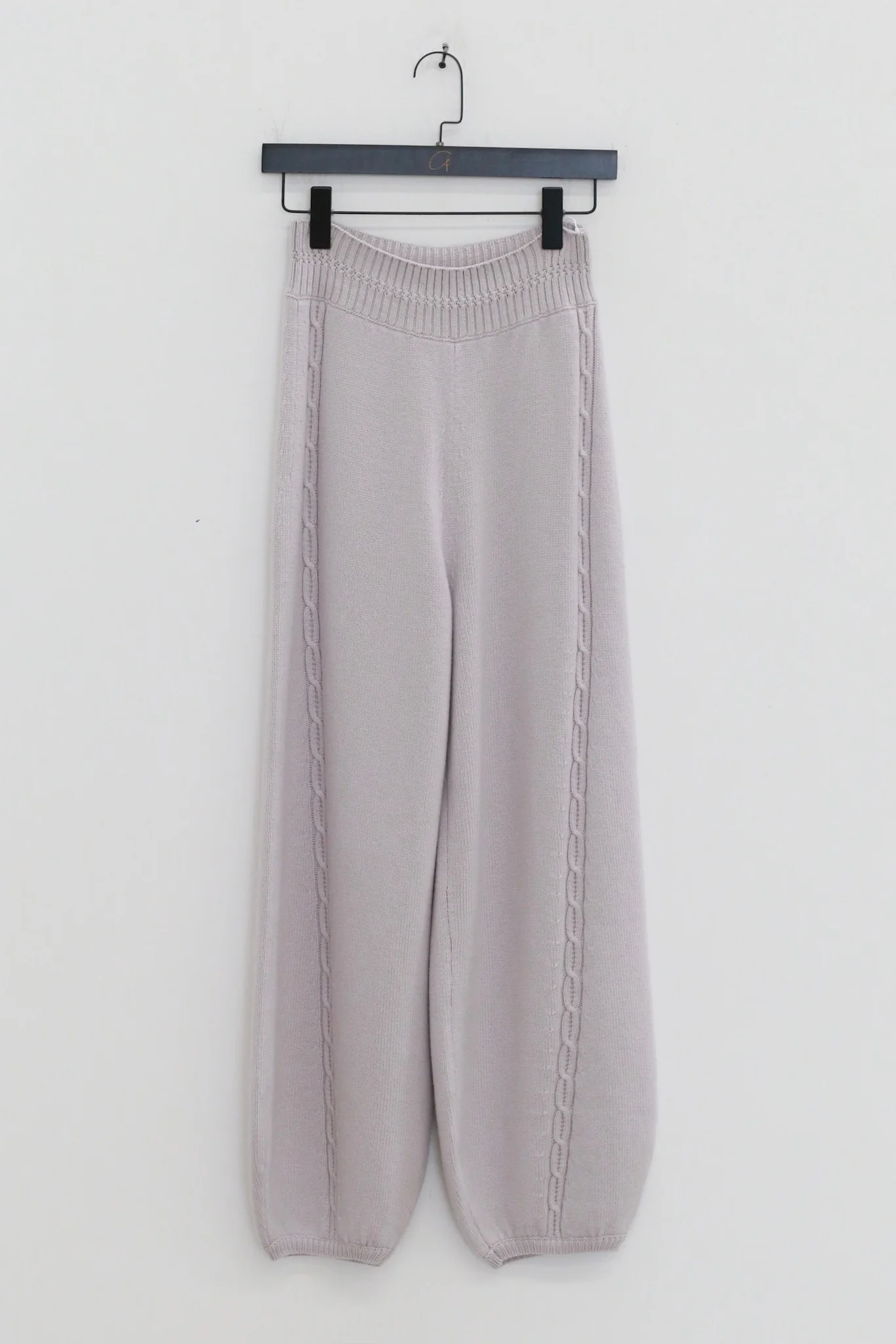 o cloche code 25 Fall/Winter Chunky Knit Cable Knit Lantern Pants OCC-OH01P892-YB POLAR Silver White