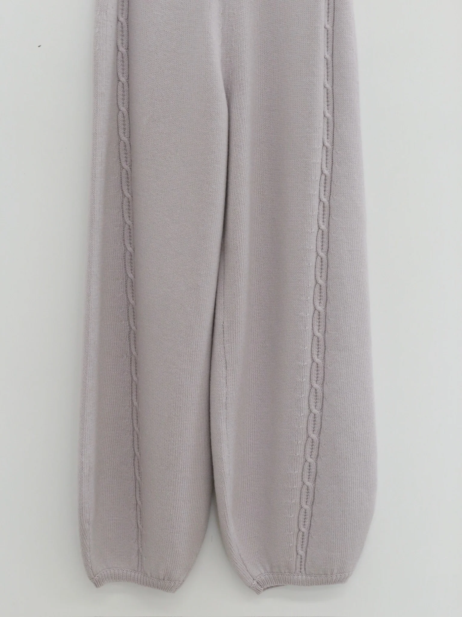 o cloche code 25 Fall/Winter Chunky Knit Cable Knit Lantern Pants OCC-OH01P892-YB POLAR Silver White - Image 3