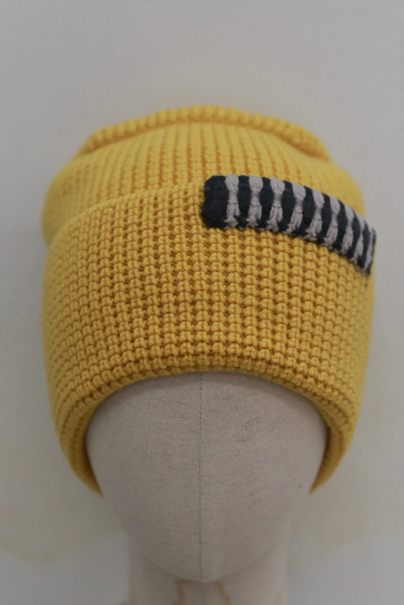 o cloche code 25 Fall/Winter Chunky Knit Merino Wool Knit Hat OCC-OH01S907-HPH CORONA Amber Yellow