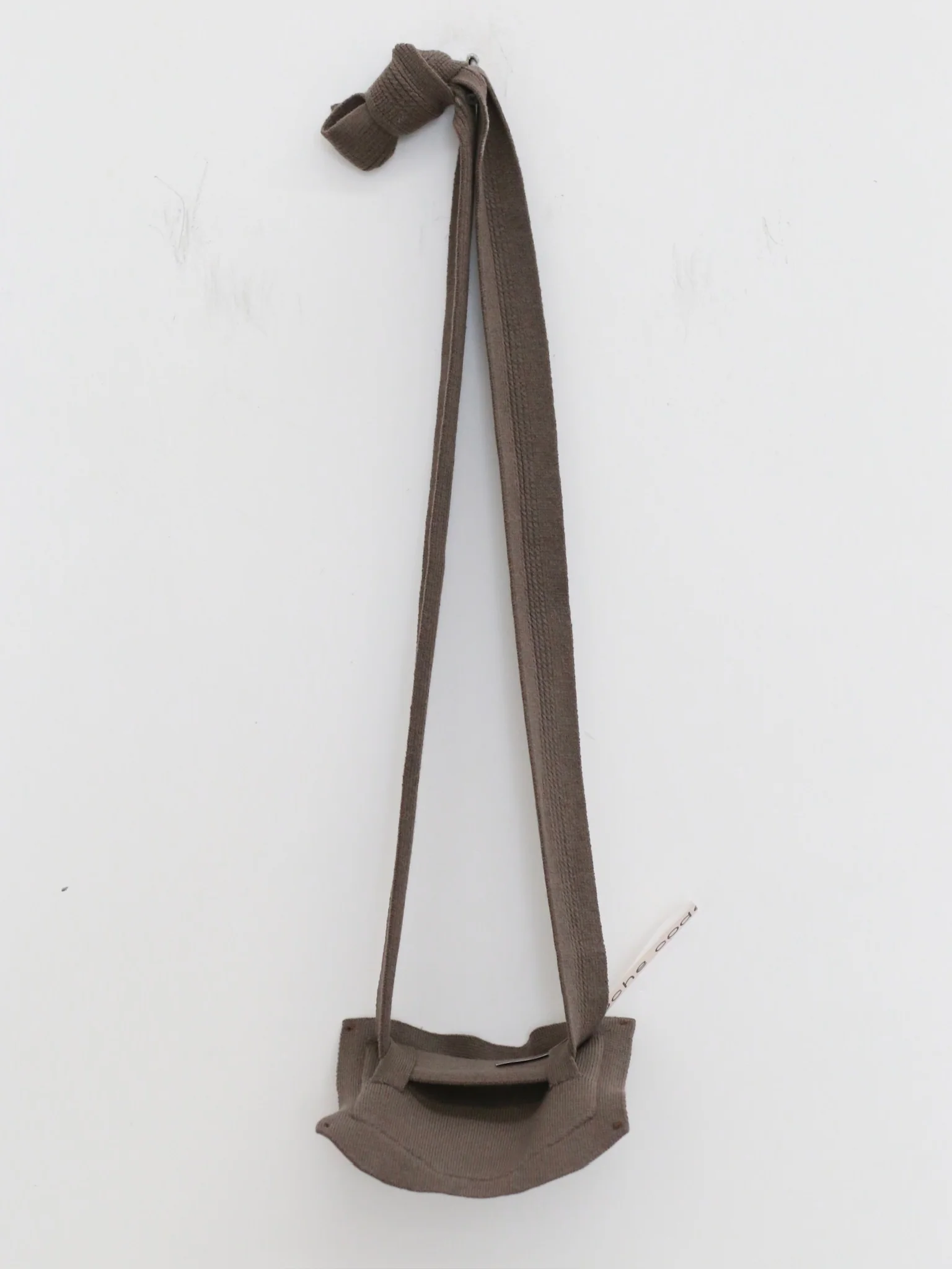 o cloche code 25 Fall/Winter Chunky Needle Button Waist Bag OCC-OH01S900-HH ADDLE Gray-brown - Image 4