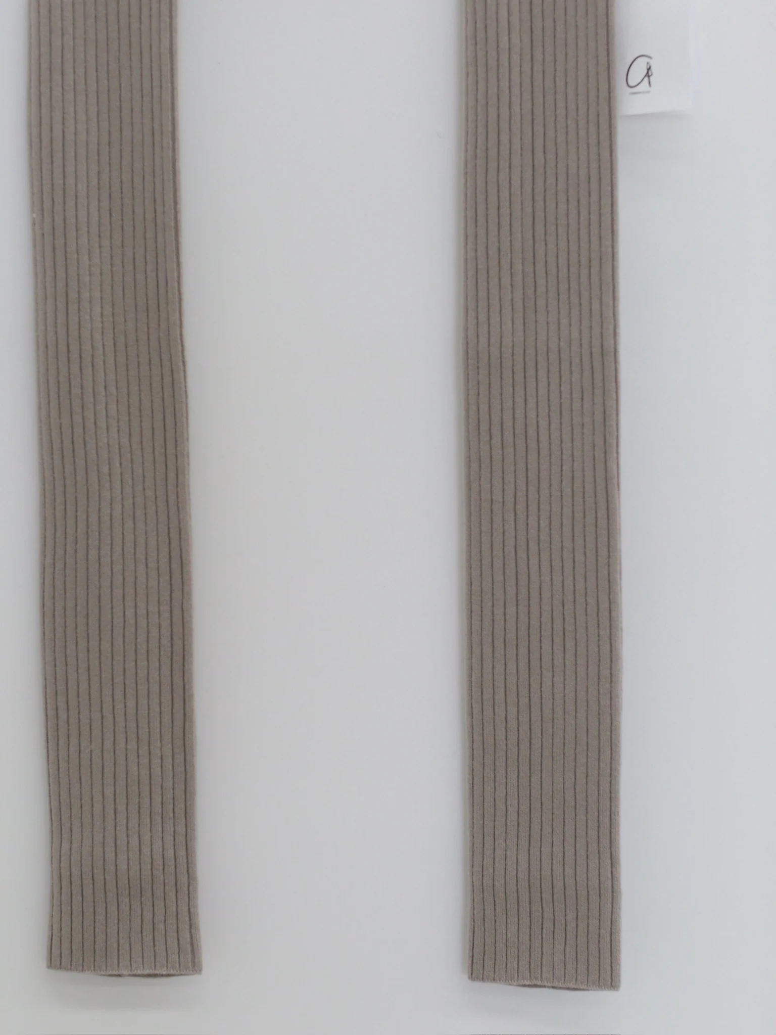 o cloche code 25 Fall/Winter Color Block Merino Wool Knitted Stockings OCC-OH01S904-DLHHS Bean Green/Grey/Stone - Image 3