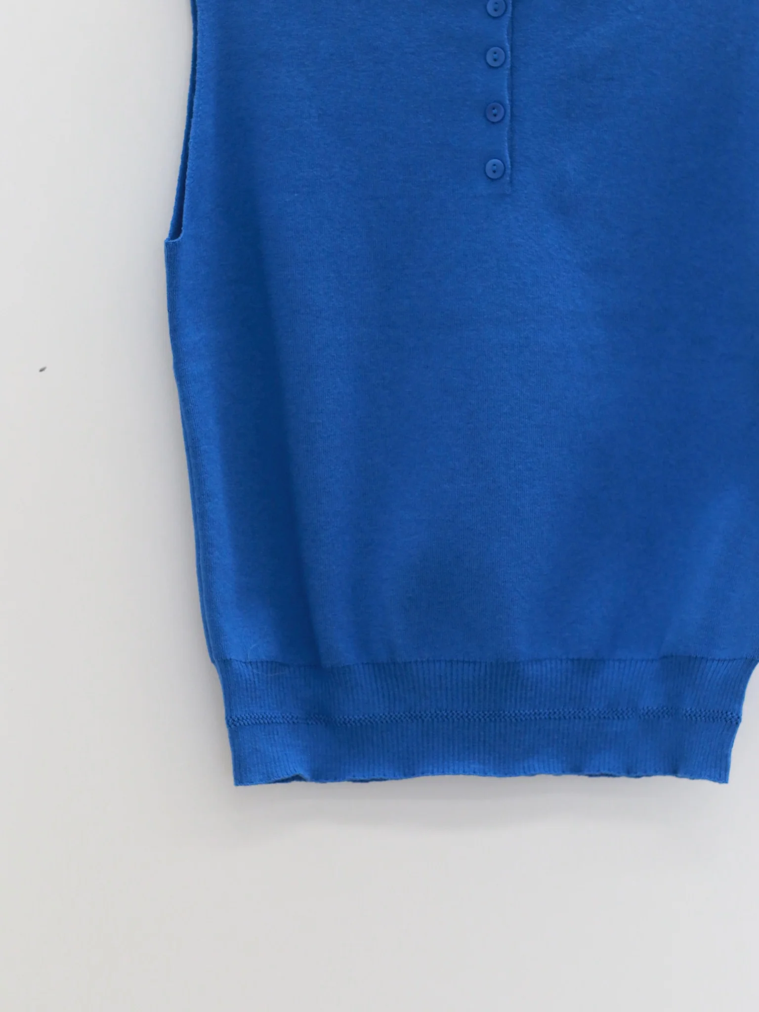 o cloche code 25 Fall/Winter Cotton Cashmere Boat Neck Vest Knit OCC-OH01B872-KQL Peacock Blue - Image 11