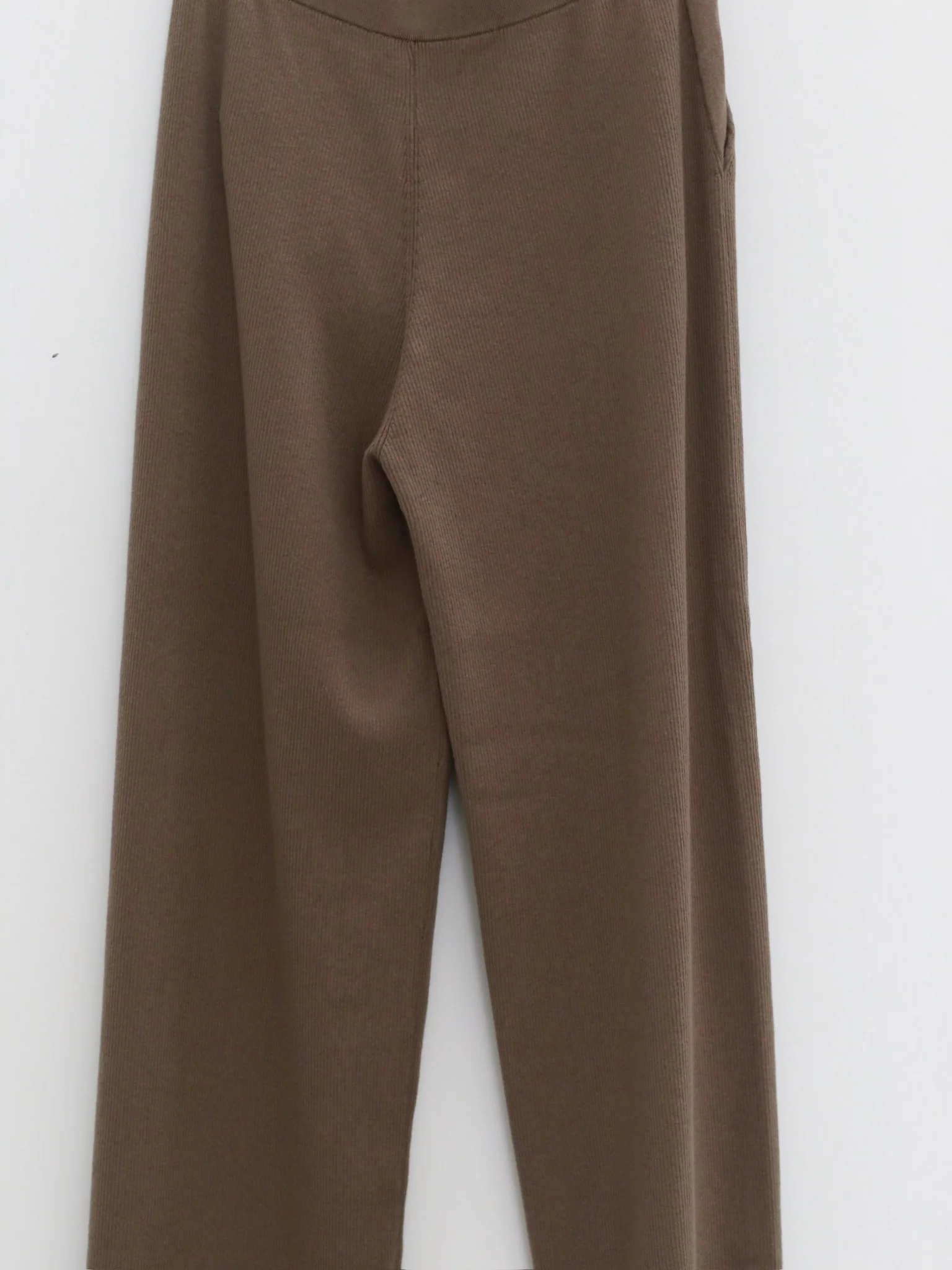 o cloche code 25 Fall/Winter Cotton Cashmere Button-Up Knit Trousers Women's OCC-OH01P877-NHL MUDDY Mud Grey Green - Image 3