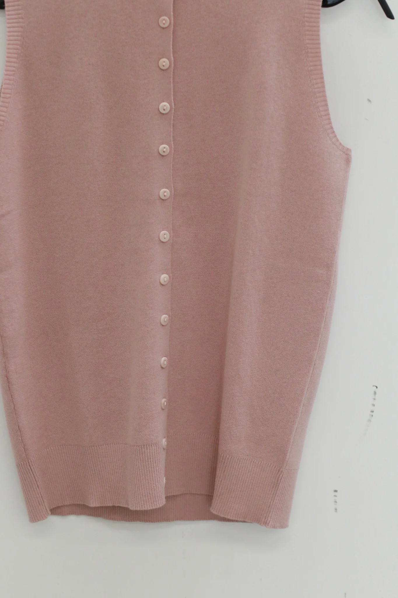 o cloche code 25 Fall/Winter Cotton Cashmere Button Vest OCC-OH01T873-HF LOTUS (Pink) - Image 2