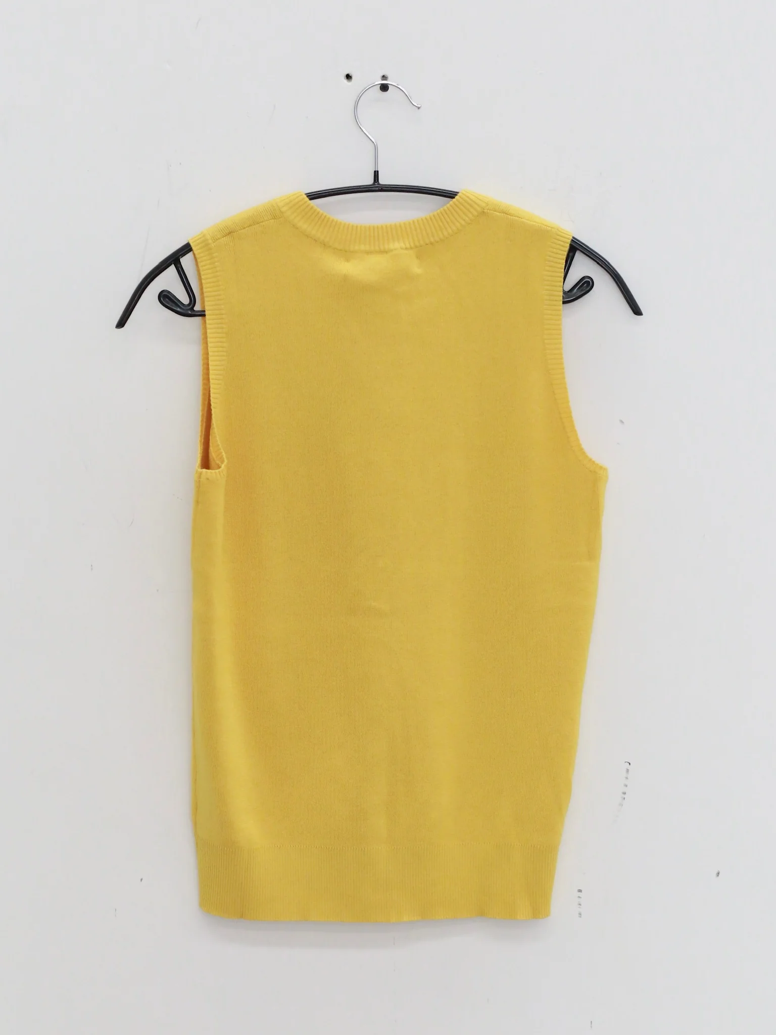 o cloche code 25 Fall/Winter Cotton Cashmere Button Vest OCC-OH01T873-HPH CORONA Amber Yellow - Image 4