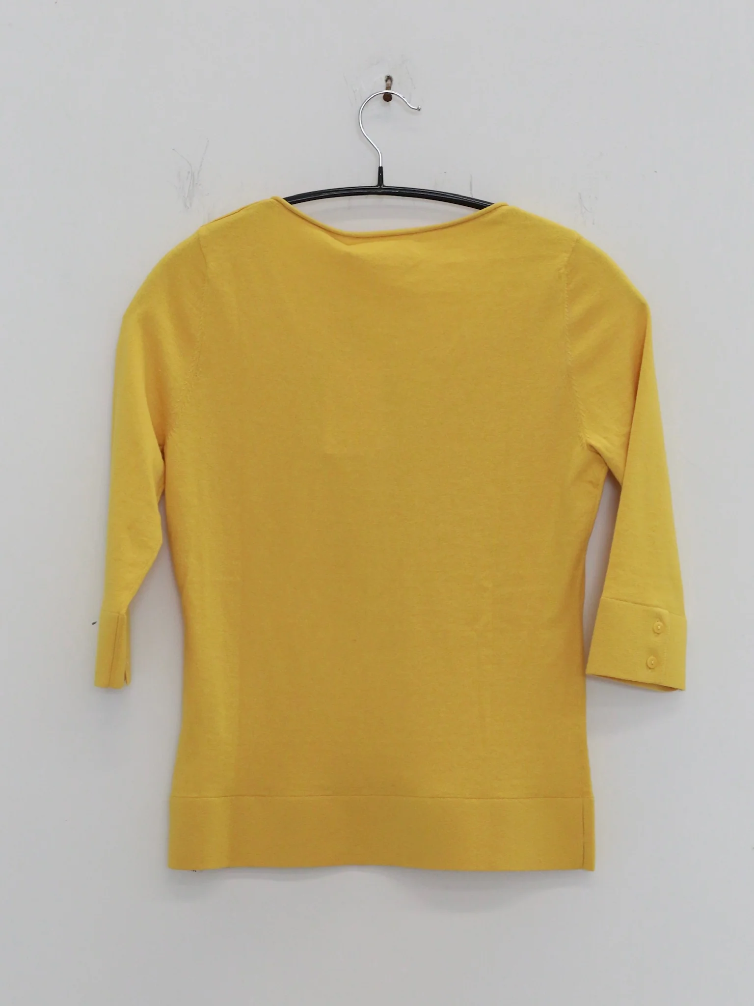 o cloche code 25 Fall/Winter Cotton Cashmere Mid-Sleeve Vest Knit OCC-OH01T875-HPH CORONA Amber Yellow - Image 4