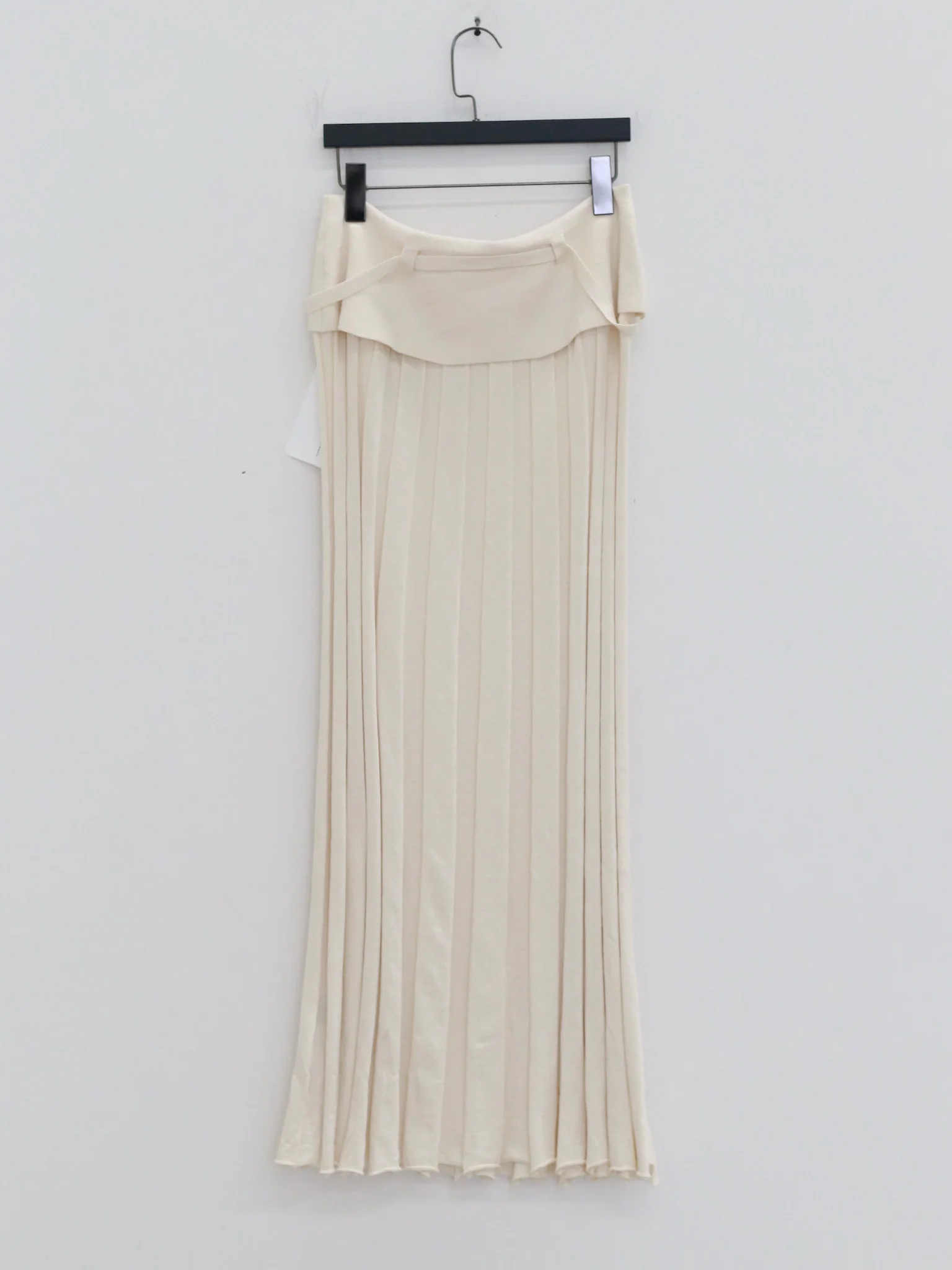 o cloche code 25 Fall/Winter Cotton Cashmere Ribbed Knit Skirt OCC-OH01Q880-WRB WHITE Soft Matte White - Image 11