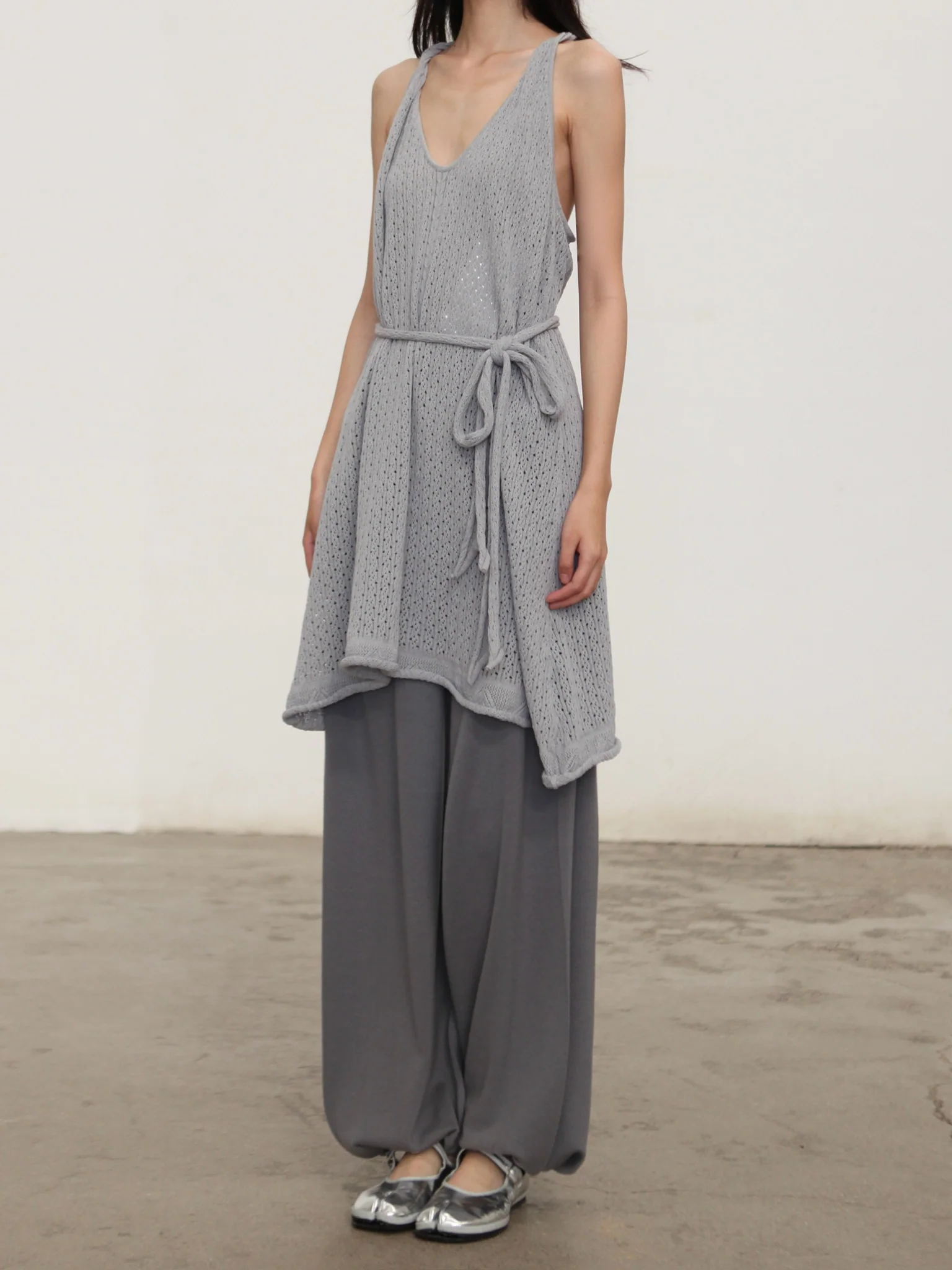 o cloche code 25 Fall/Winter High-Waisted Lantern Pants OCC-OH01P825-MSH MOUSSE Mousse Grey - Image 15