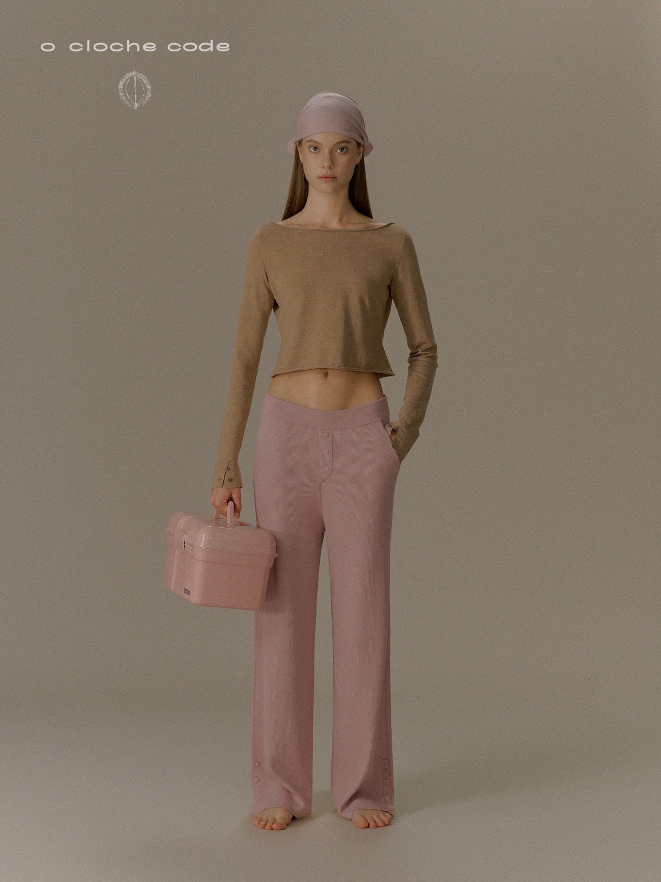 o cloche code 25 Fall/Winter Knotted Ribbon OCC-OH01S899-HF LOTUS (Pink) - Image 6