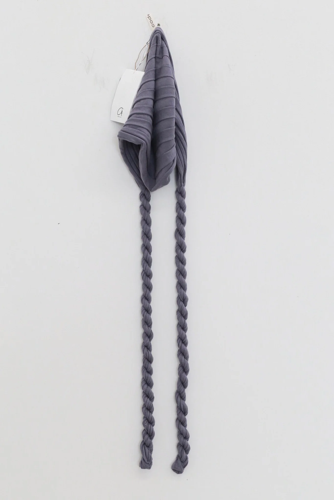 o cloche code 25 Fall/Winter Ponytail Triangle Scarf Merino Wool Knit OCC-OH01S902-FGL FRANCE French Blue