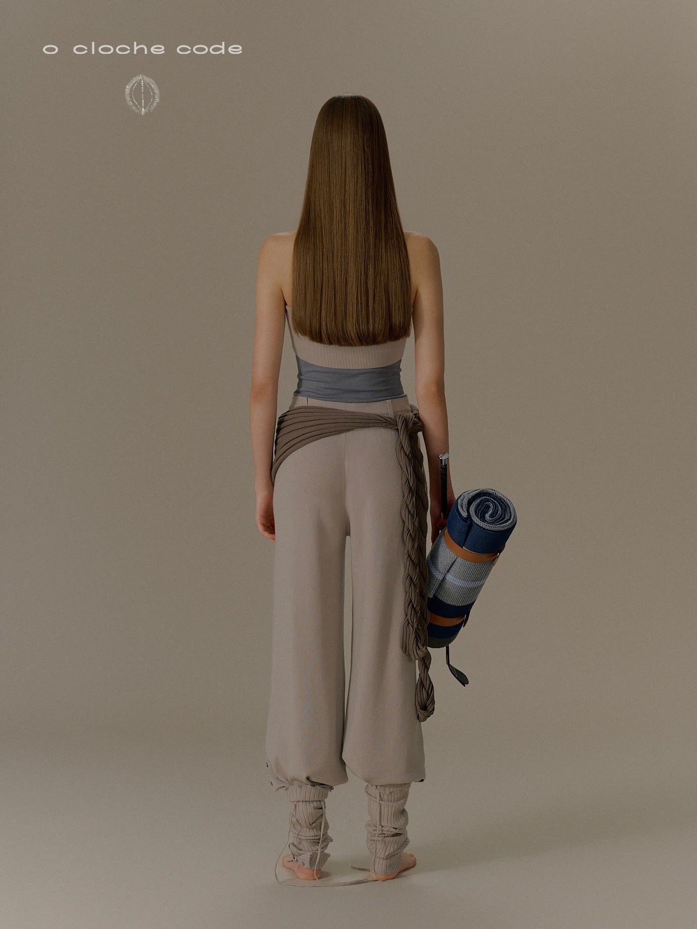 o cloche code 25 Fall/Winter strapless jumpsuit OCC-OH01P858-HSMSH Grey/Mousse Grey - Image 7