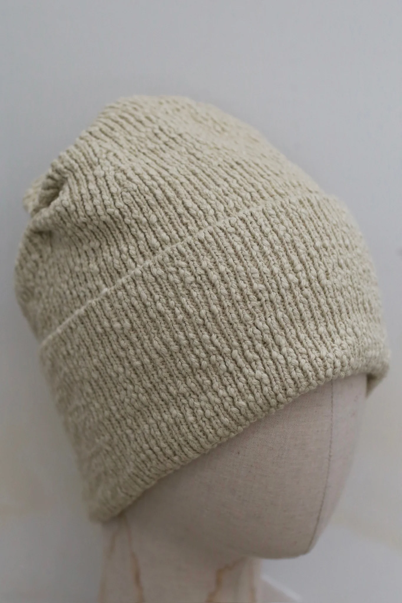 o cloche code 25 Fall/Winter Wide-Bellied Cotton Turn-Up Hat OCC-OH01S905-DLH PEA Pea Green Gray - Image 2
