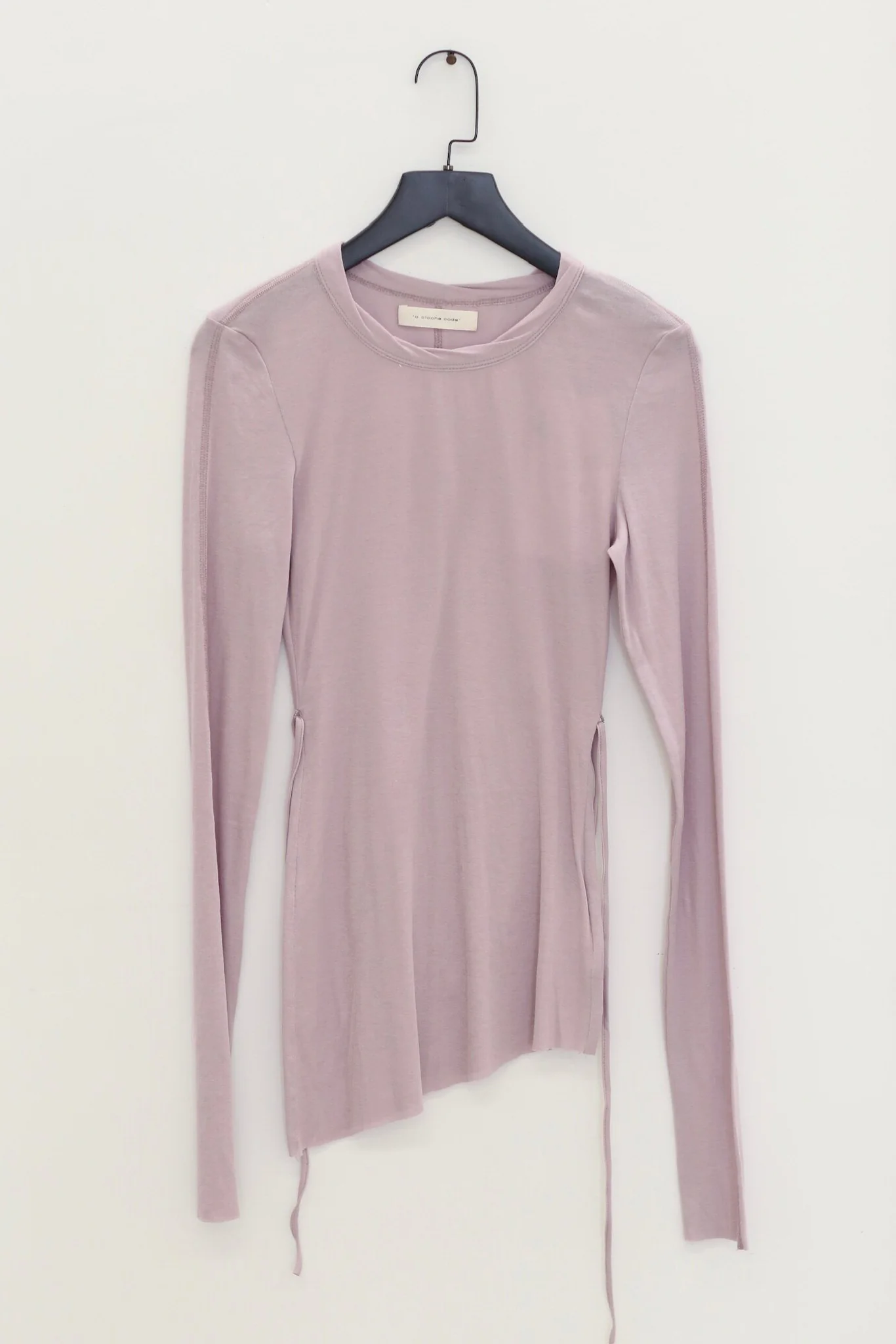 o cloche code 26SS Casual tie-waist long-sleeved shirt OCC-OS26ST003V-WZ (VESPER misty purple)