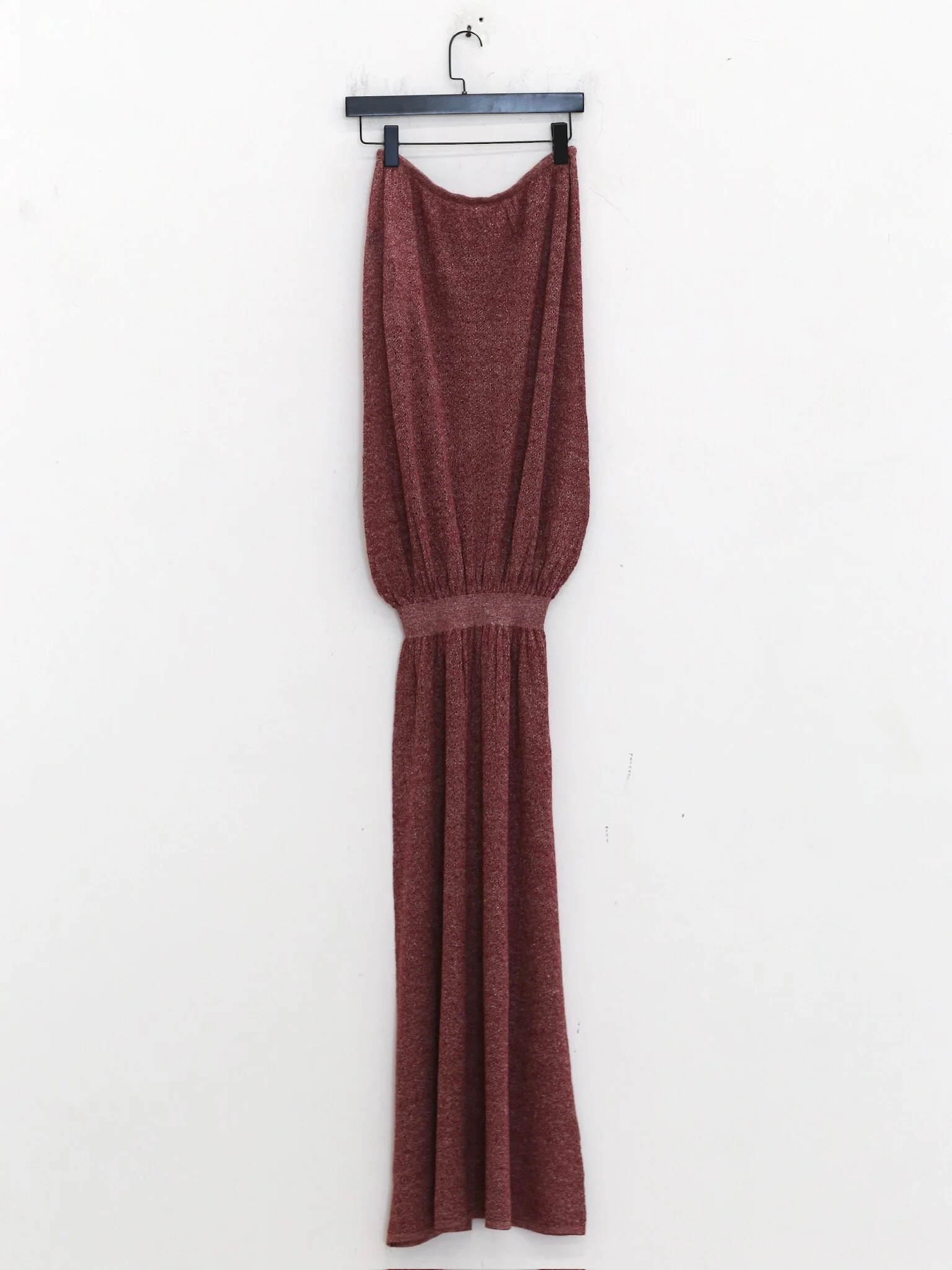 o cloche code 26SS Hollowed-out jellyfish dress OCC-OH26SQ025M-SHF Deep red maple color - Image 3
