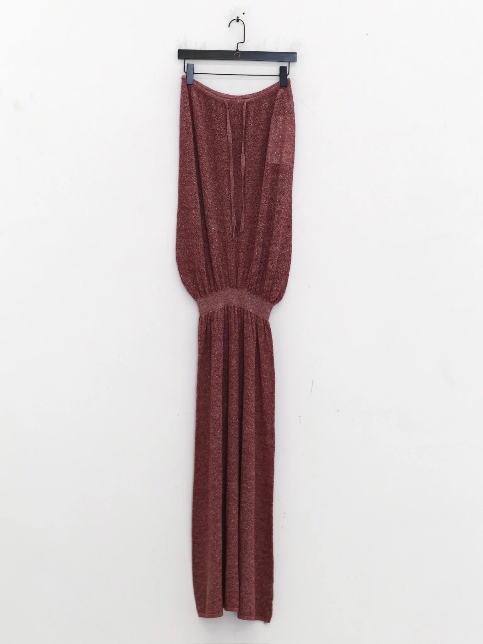 o cloche code 26SS Hollowed-out jellyfish dress OCC-OH26SQ025M-SHF Deep red maple color - Image 6