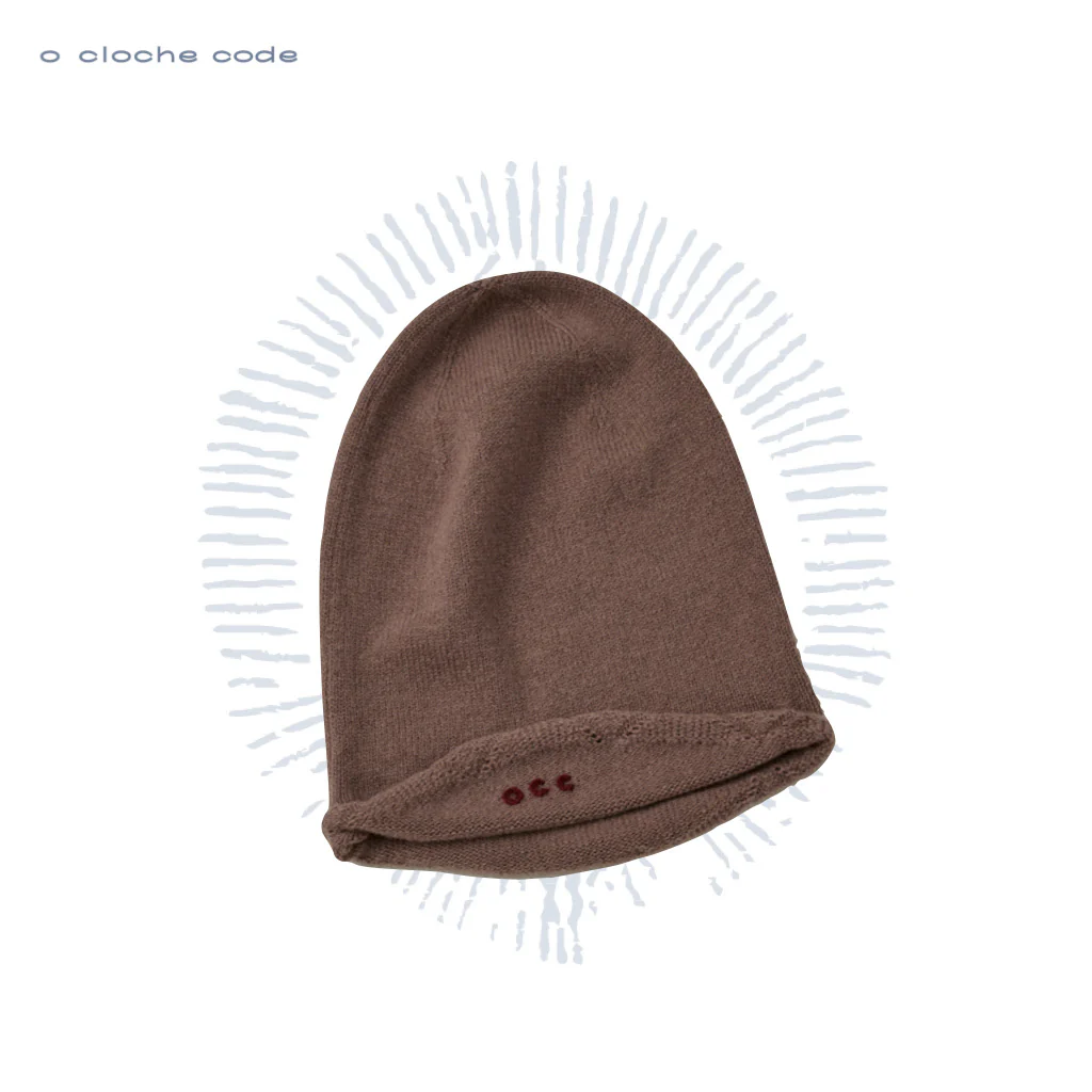 o cloche code cashmere beanie with folded brim OCC-OH01S818-OF, light pink CREPE - Image 4