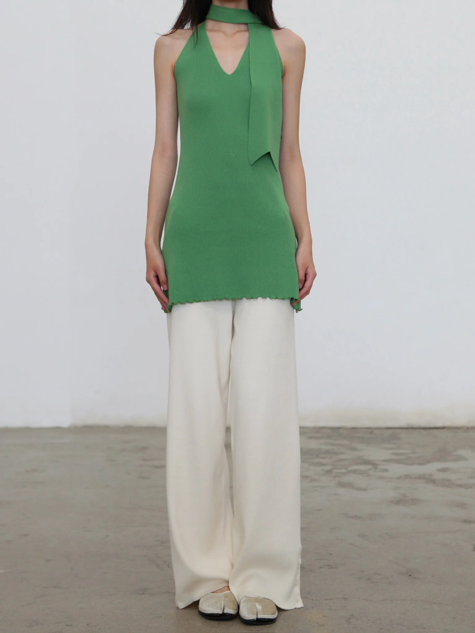 o cloche code halter neck dress OCC-OH01Q855-GPL melon green MELON - Image 3