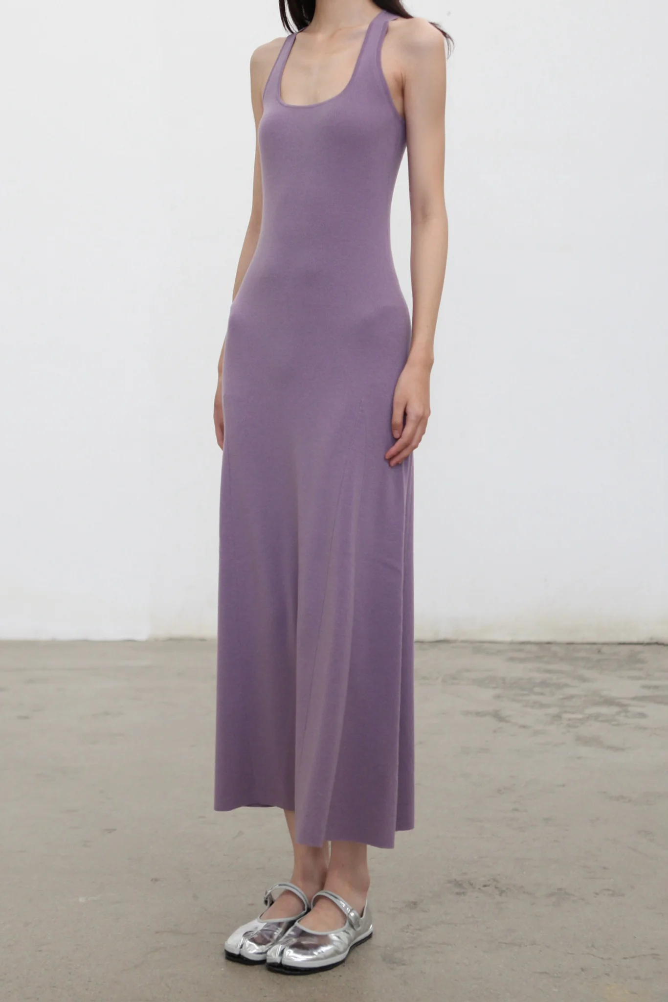o cloche code wool knit maxi dress OCC-OH01Q816-DZ light purple MAUVE - Image 2