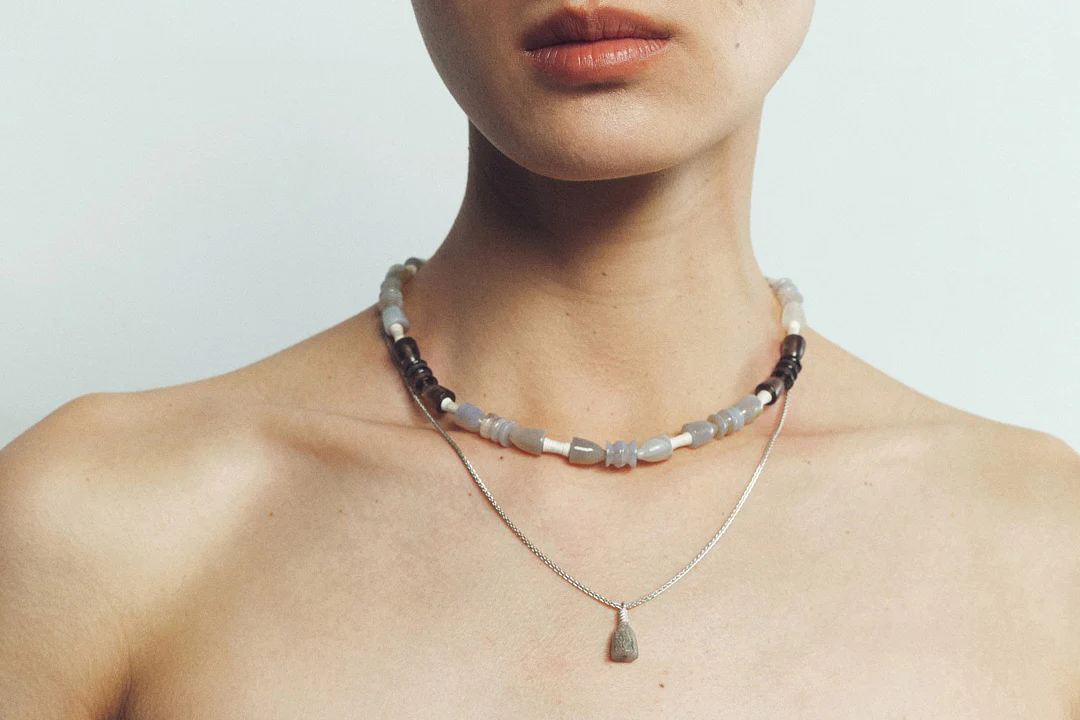 OLIO E ACETO 24 Autumn and Winter Agate Smoky Quartz Fruit Necklace OLIO-OA11N10-YIN Silver - Image 10