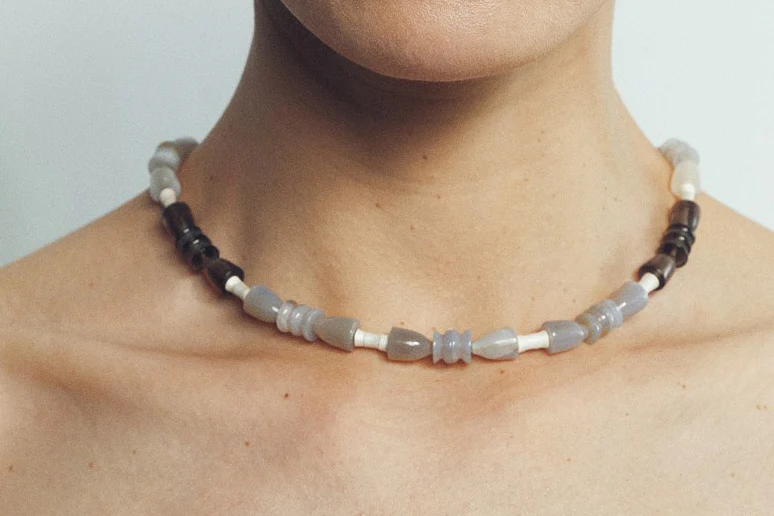 OLIO E ACETO 24 Autumn and Winter Agate Smoky Quartz Fruit Necklace OLIO-OA11N10-YIN Silver - Image 8