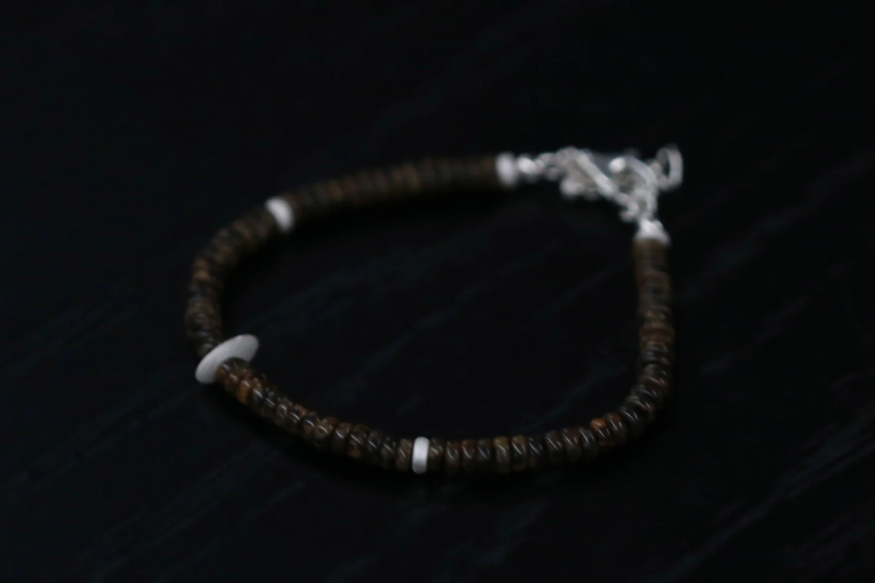 OLIO E ACETO 24 Autumn and Winter Sterling Silver Fire Opal Beaded Bracelet OLIO-OA11A05-ZONGYIN Brown Silver - Image 2