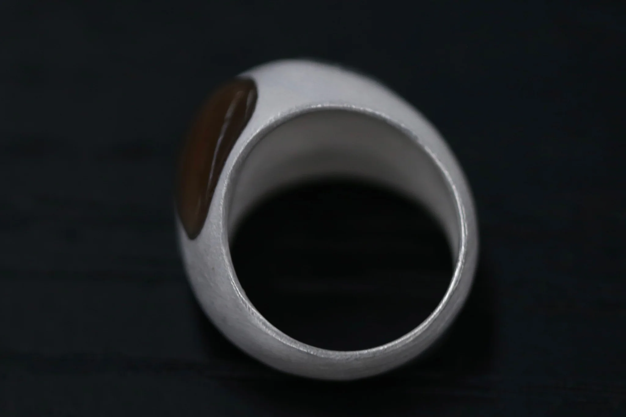 OLIO E ACETO 24 Autumn and Winter Sterling Silver Inlaid Fruit Core Ring OLIO-OA11F04-HBCY Gray/White/Tea/Silver - Image 3