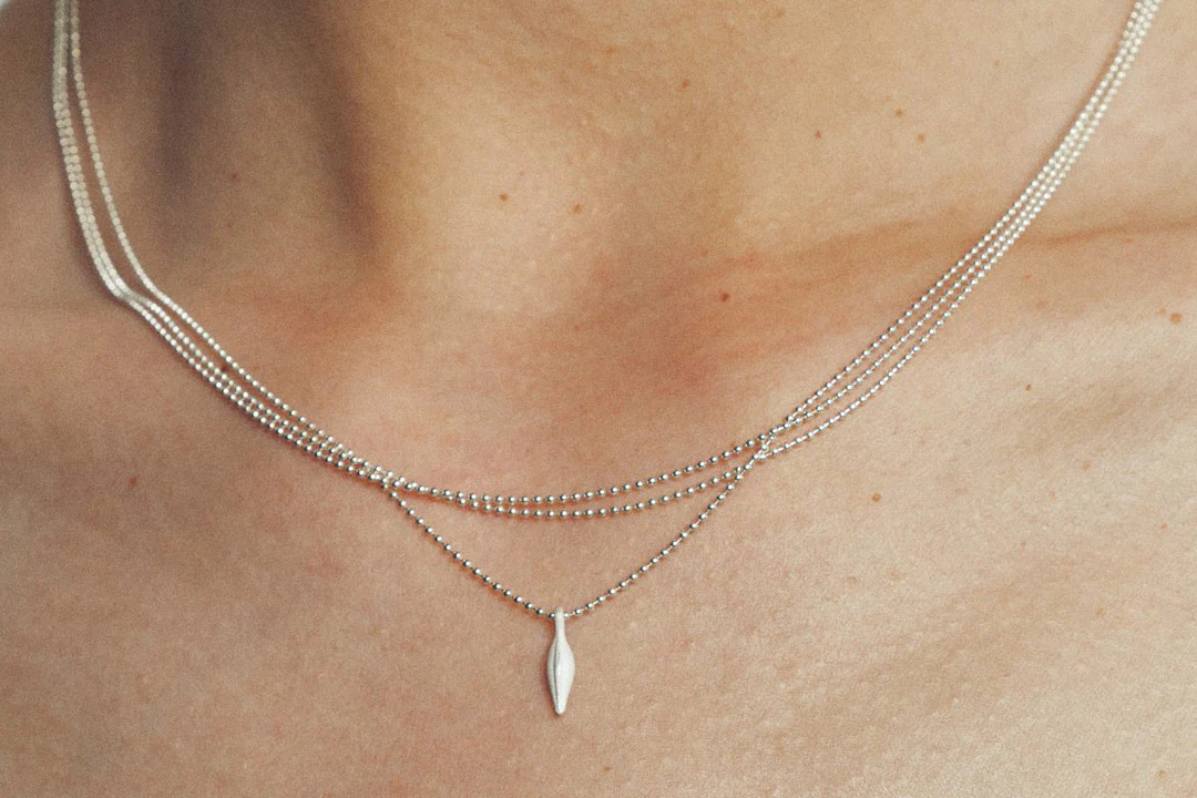 OLIO E ACETO 24 Autumn and Winter Sterling Silver Wheat Pendant Necklace OLIO-OA11N16-YIN Silver - Image 5