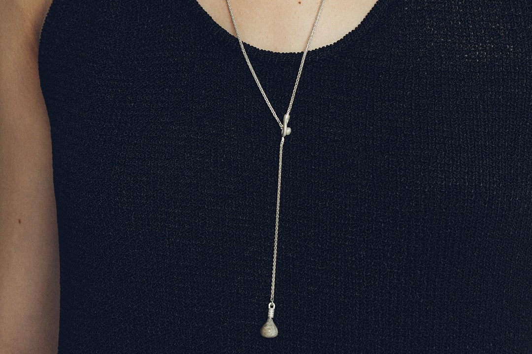 OLIO E ACETO 24 Autumn and Winter Thousand Layer Crystal Water Drop Fruit Long Necklace OLIO-OA11N03-HUIYIN - Image 6