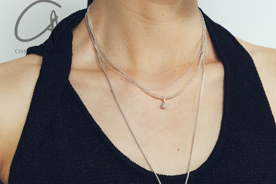 OLIO E ACETO 24 Autumn and Winter Thousand Layer Crystal Water Drop Fruit Long Necklace OLIO-OA11N03-HUIYIN - Image 8