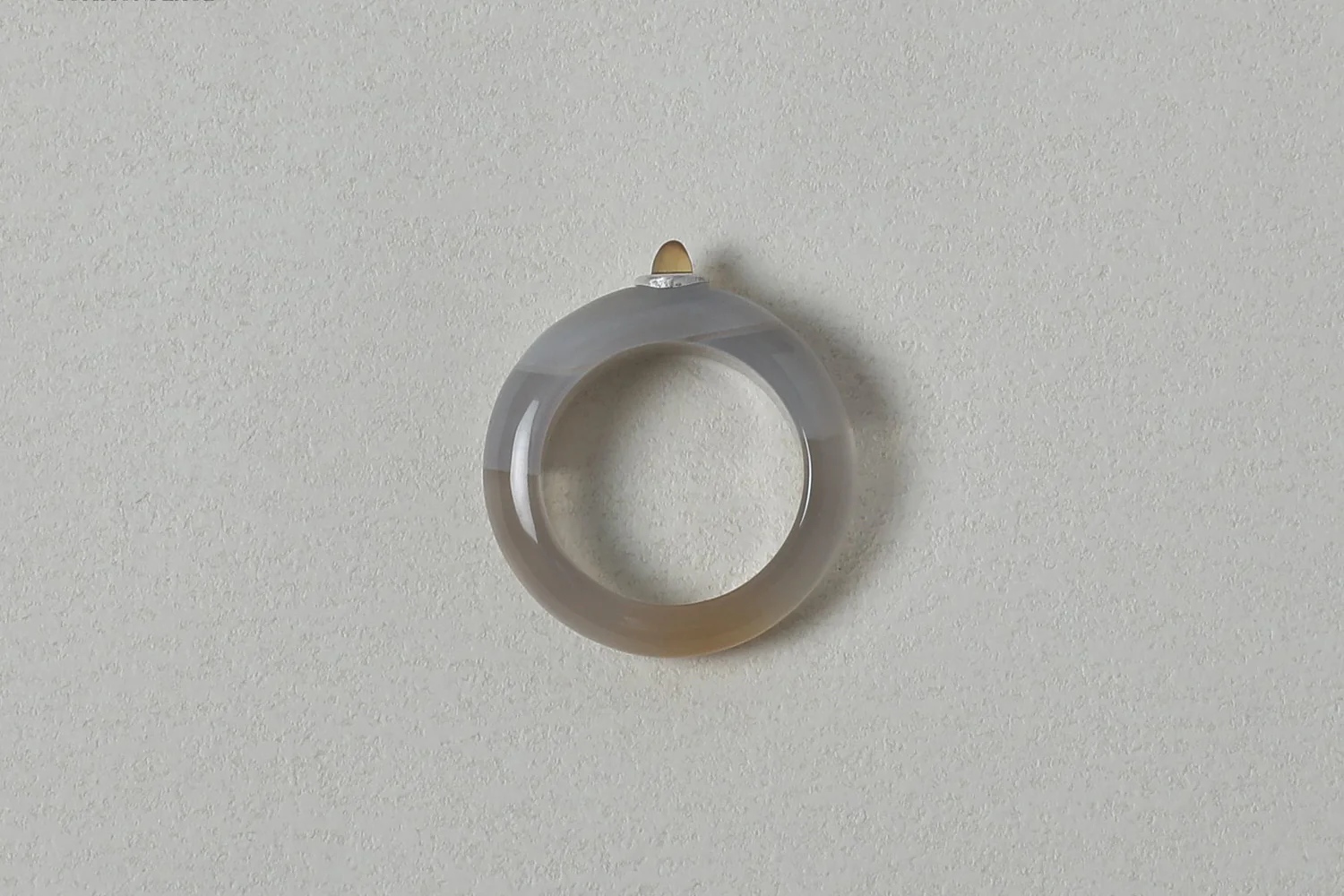OLIO E ACETO 24 Autumn and Winter Yellow Aventurine/Agate/Smoky Quartz Fruit Thin Ring OLIO-OA11F12-HUIYIN Gray/Silver - Image 4