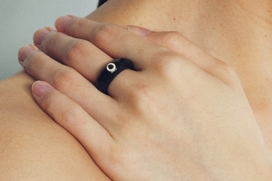 OLIO E ACETO 24 Autumn and Winter Yellow Aventurine/Agate/Smoky Quartz Fruit Thin Ring OLIO-OA11F13-CHAYIN Brown/Silver - Image 5