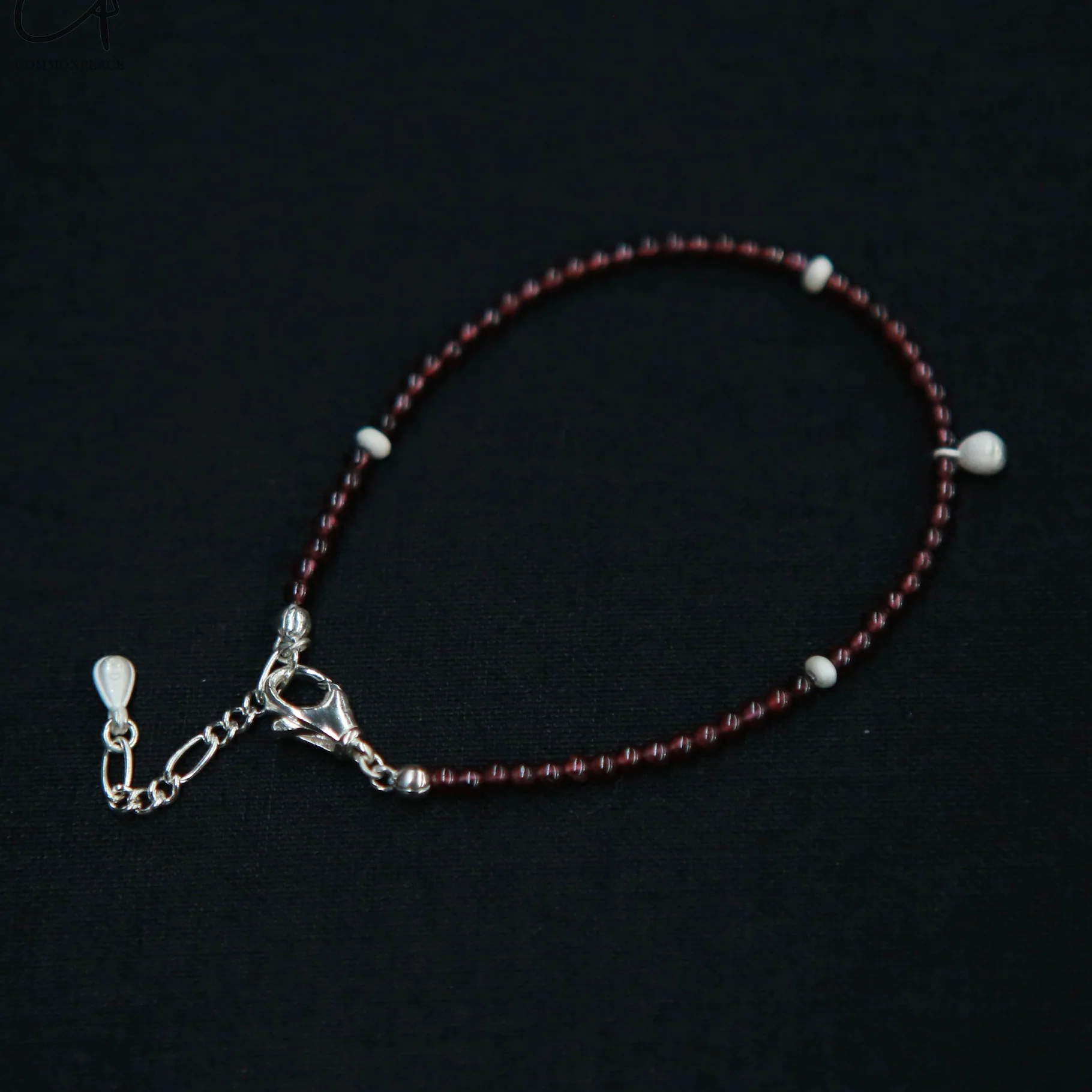 OLIO E ACETO 25 Spring/Summer Agate/Garnet Dew Bead Bracelet OLIO-OA12A14-ZH Purple - Image 2