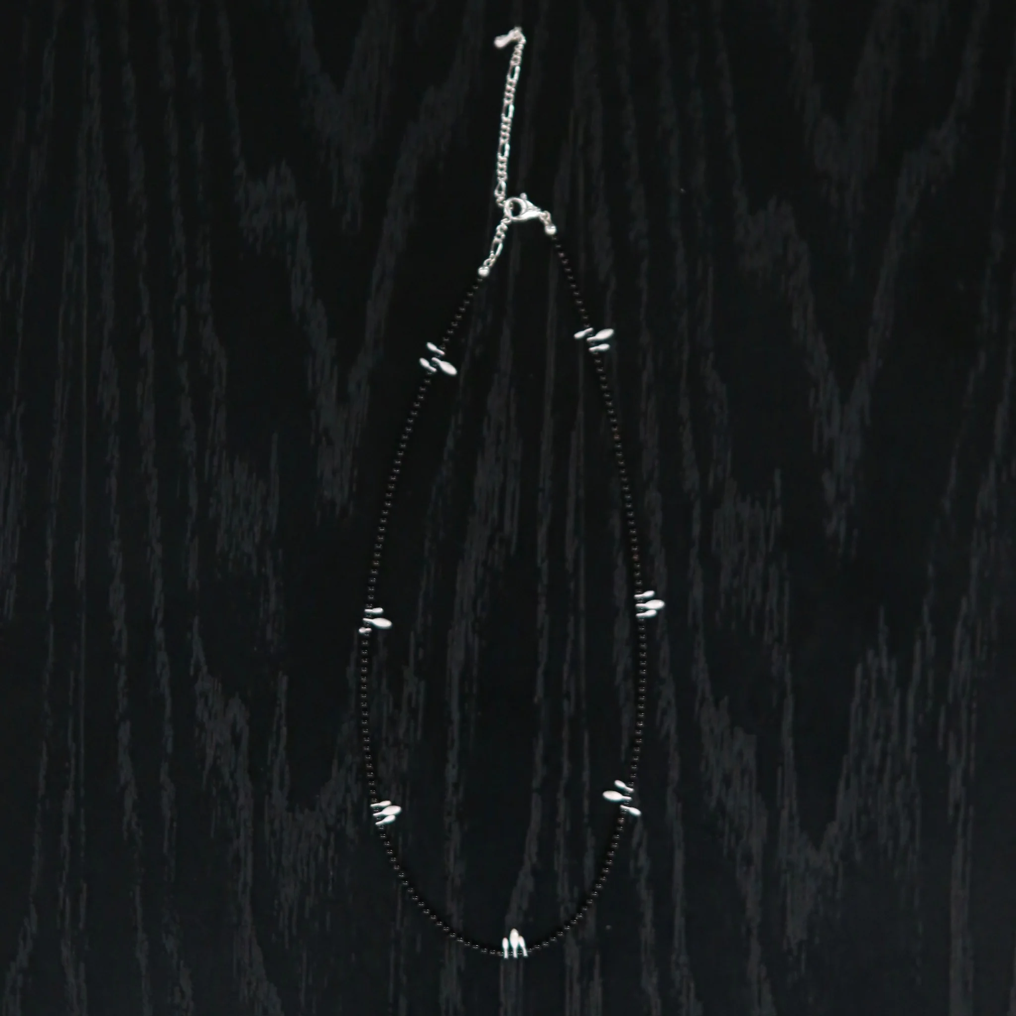 OLIO E ACETO 25 Spring/Summer Black Onyx/Garnet Drop Beaded Necklace OLIO-OA12N31-HEI Black Onyx - Image 5