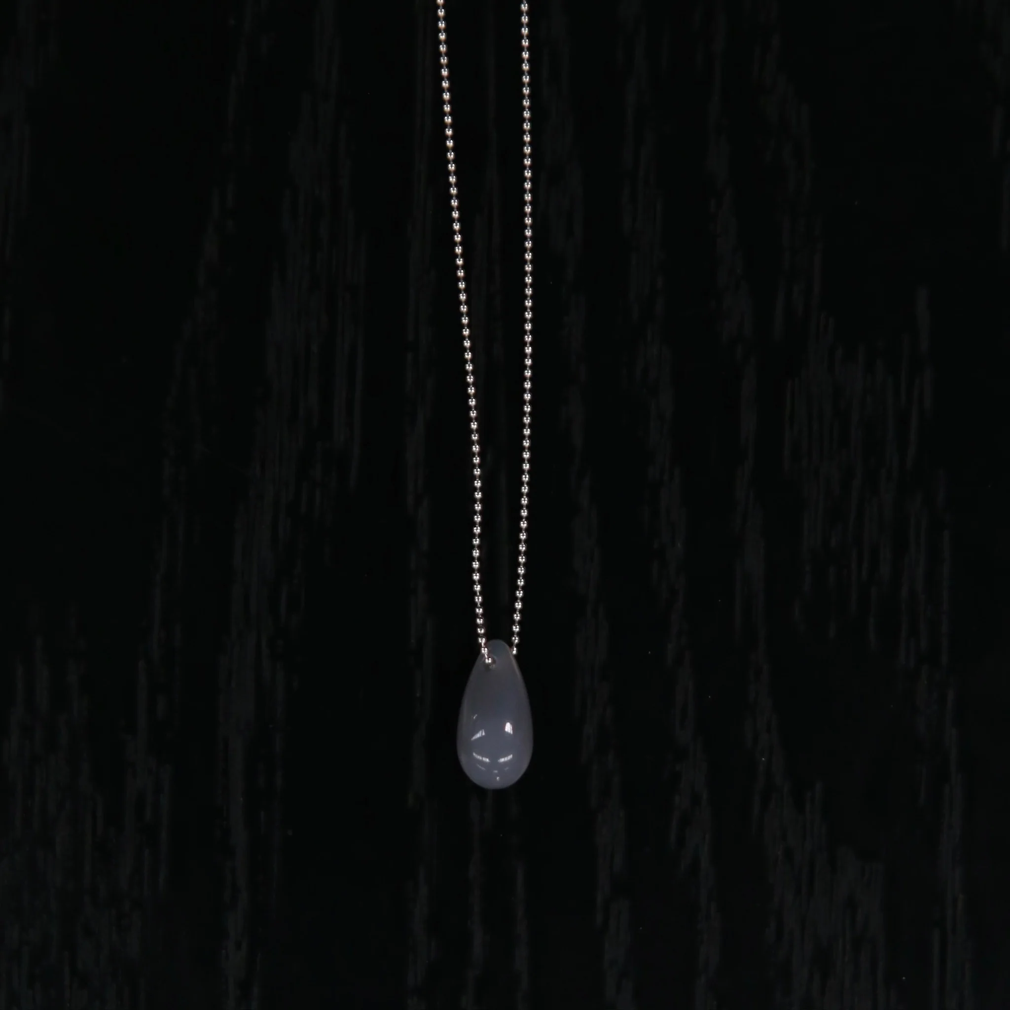 OLIO E ACETO 25 Spring/Summer Sterling Silver Agate Drop Necklace OLIO-OA12N14-HY Gray - Image 3