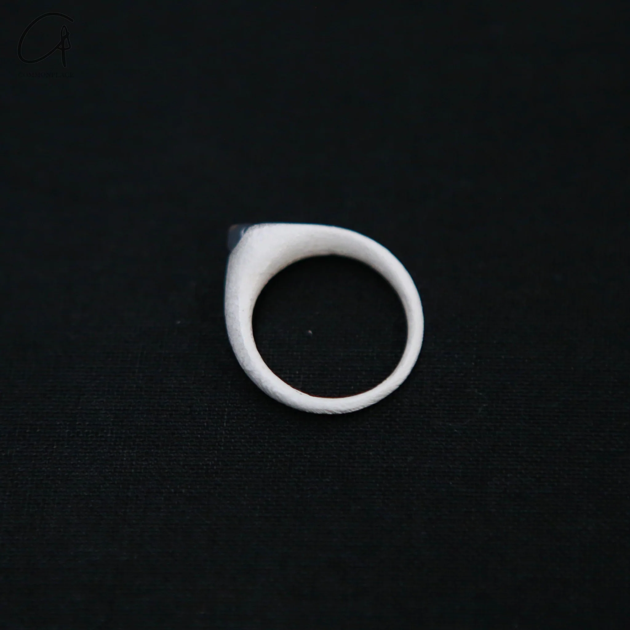 OLIO E ACETO 25 Spring/Summer Sterling Silver Agate Pointed Ring OLIO-OA12F06-YH Gray OLIO-OA12F05 - Image 4