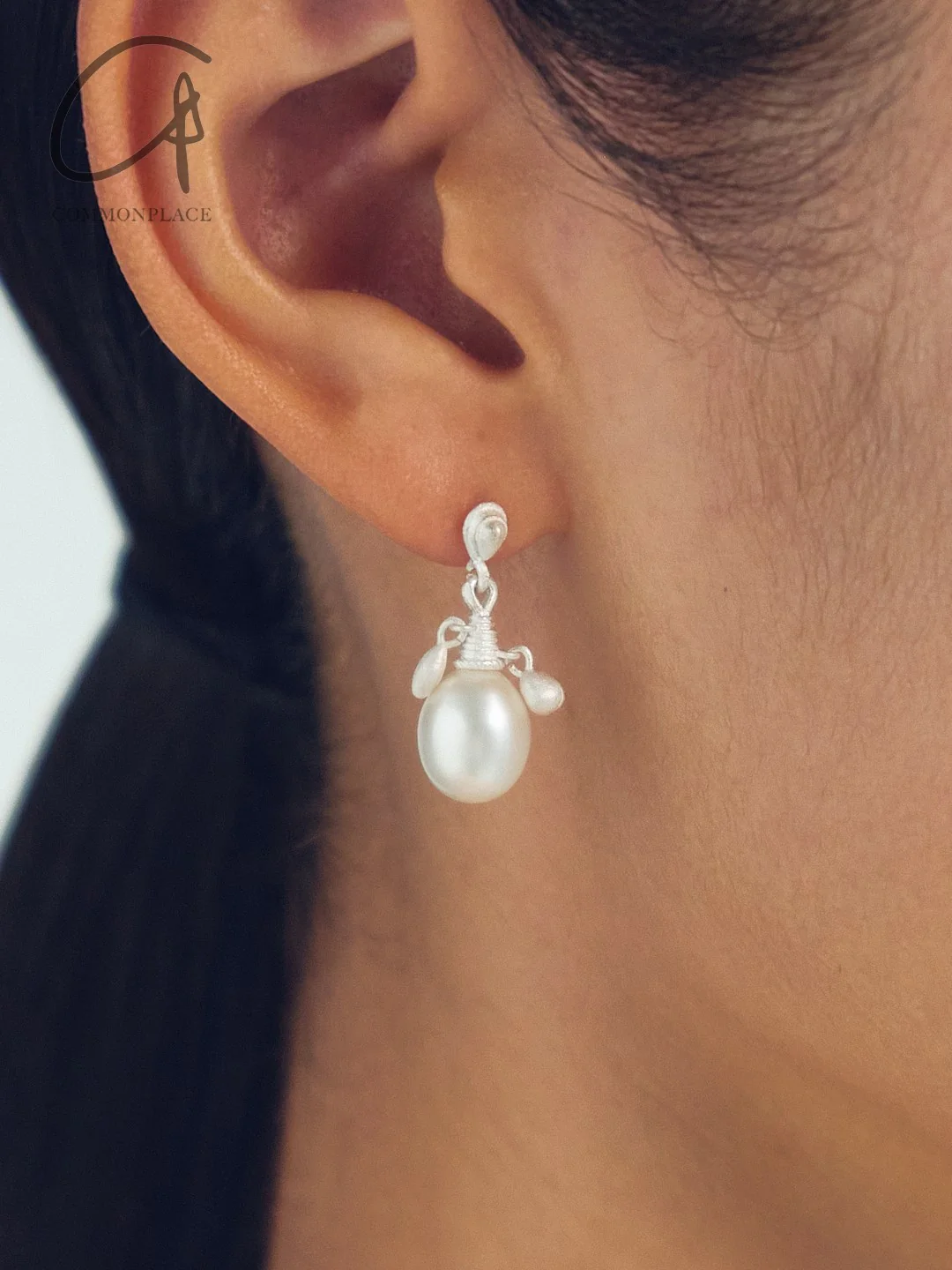 OLIO E ACETO 25 Spring/Summer Sterling Silver Pearl/Agate Ball Earrings OLIO-OA12E04-YZZB Silver/Pearl White OLIO-OA12E01 - Image 5