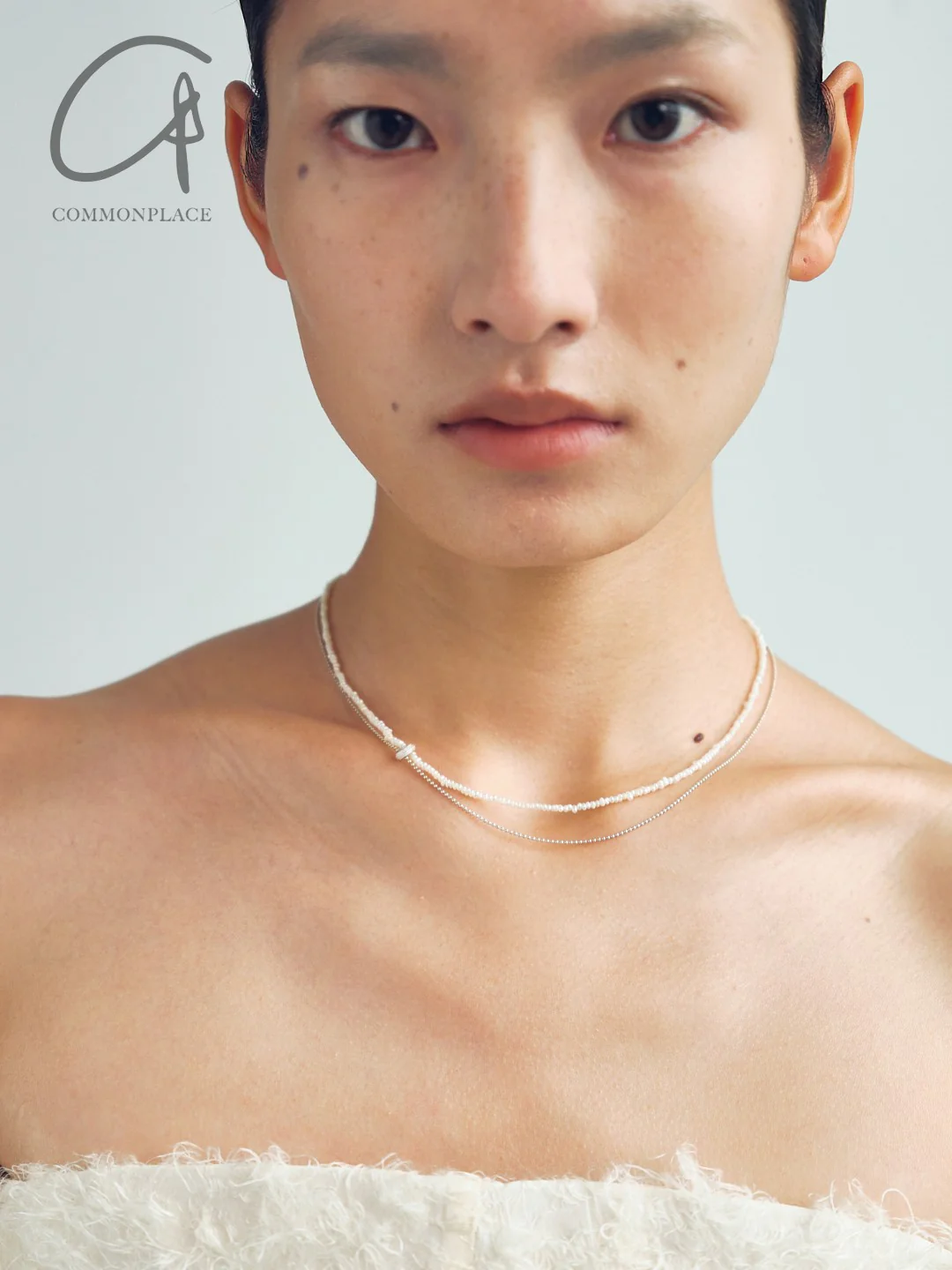 OLIO E ACETO 25 Spring/Summer Sterling Silver Pearl Double Necklace OLIO-OA12N28-YZZB Silver - Image 6
