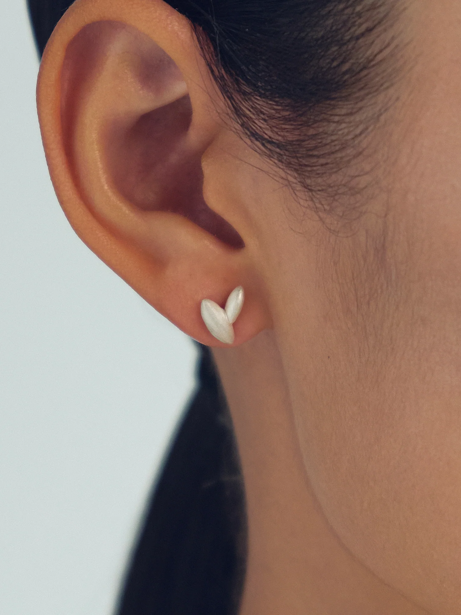 OLIO E ACETO 25 Spring/Summer Sterling Silver Rice Earrings OLIO-OA12E09-YIN Silver - Image 5
