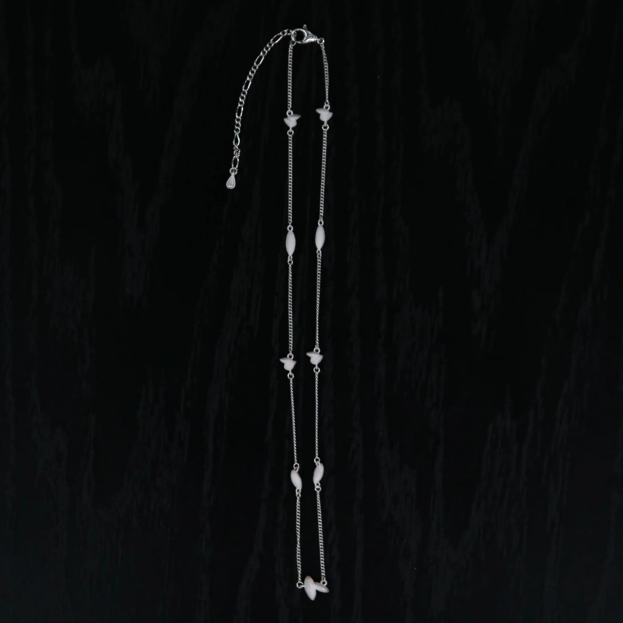 OLIO E ACETO 25 Spring/Summer Sterling Silver Rice Grain Necklace OLIO-OA12N27-YIN Silver - Image 3