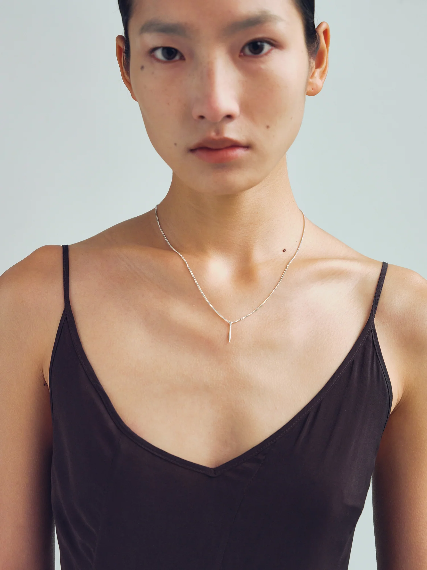 OLIO E ACETO 25 Spring/Summer Sterling Silver Spire Pendant Necklace OLIO-OA12N33-YIN Silver - Image 9