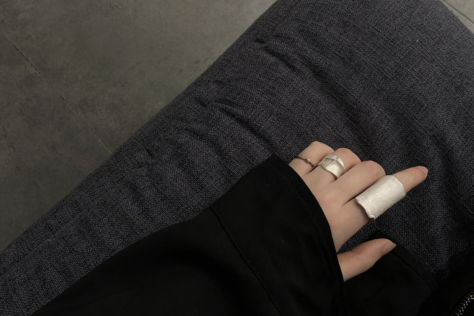 OLIO E ACETO Pure silver crease ring oa03f02 - Image 3