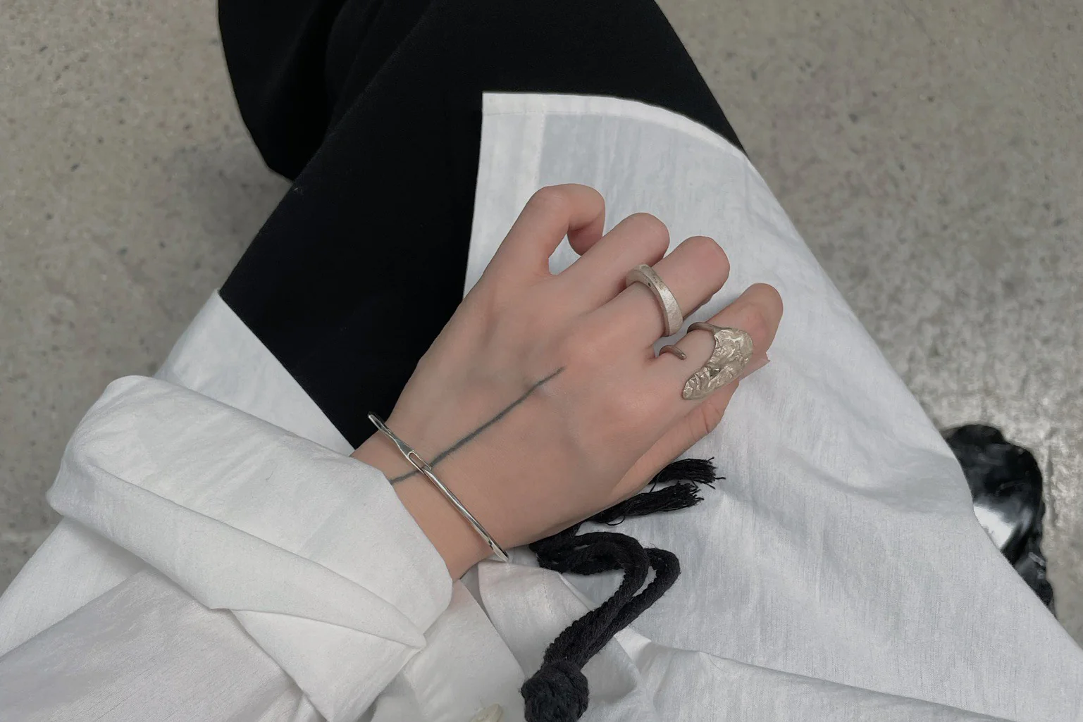 OLIO E ACETO Pure silver face ring oa04f01 - Image 12