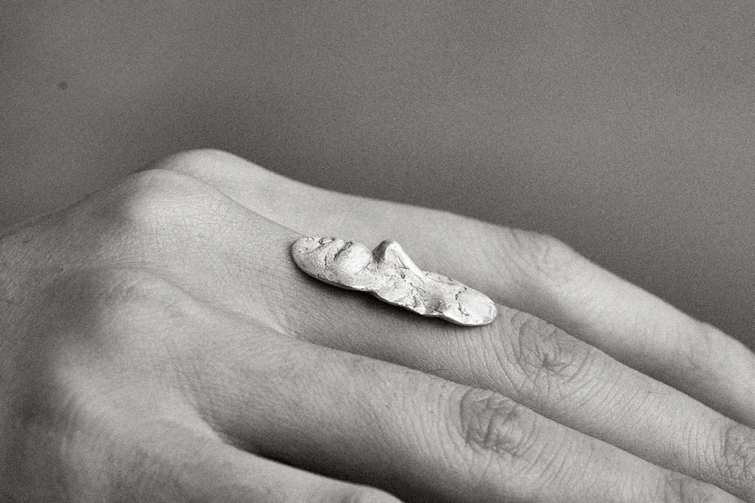 OLIO E ACETO Pure silver face ring oa04f01 - Image 2