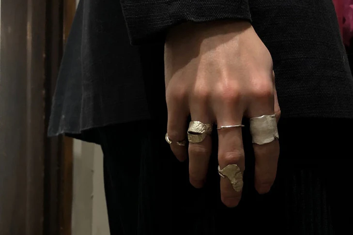 OLIO E ACETO Pure silver face ring oa04f01 - Image 9