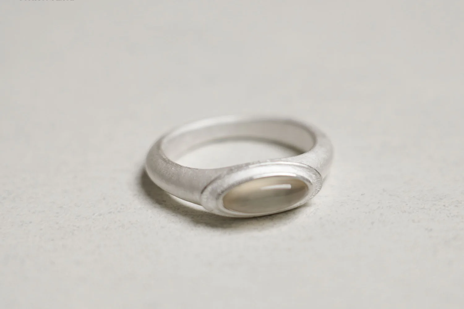 OLIO E ACETO Silver Agate Satellite Ring OA08F04