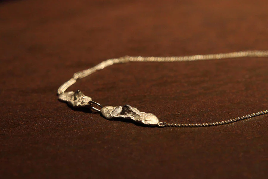 Olio e Aceto silver double face short necklace oa04n01 - Image 3