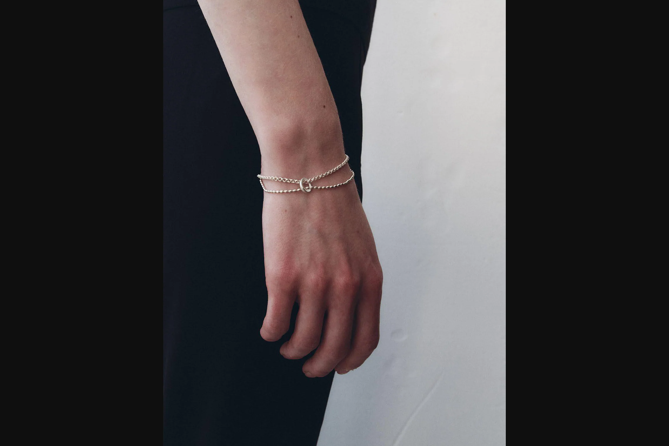 OLIO E ACETO Sterling Silver Double Link Bracelet OA06A05 - Image 2
