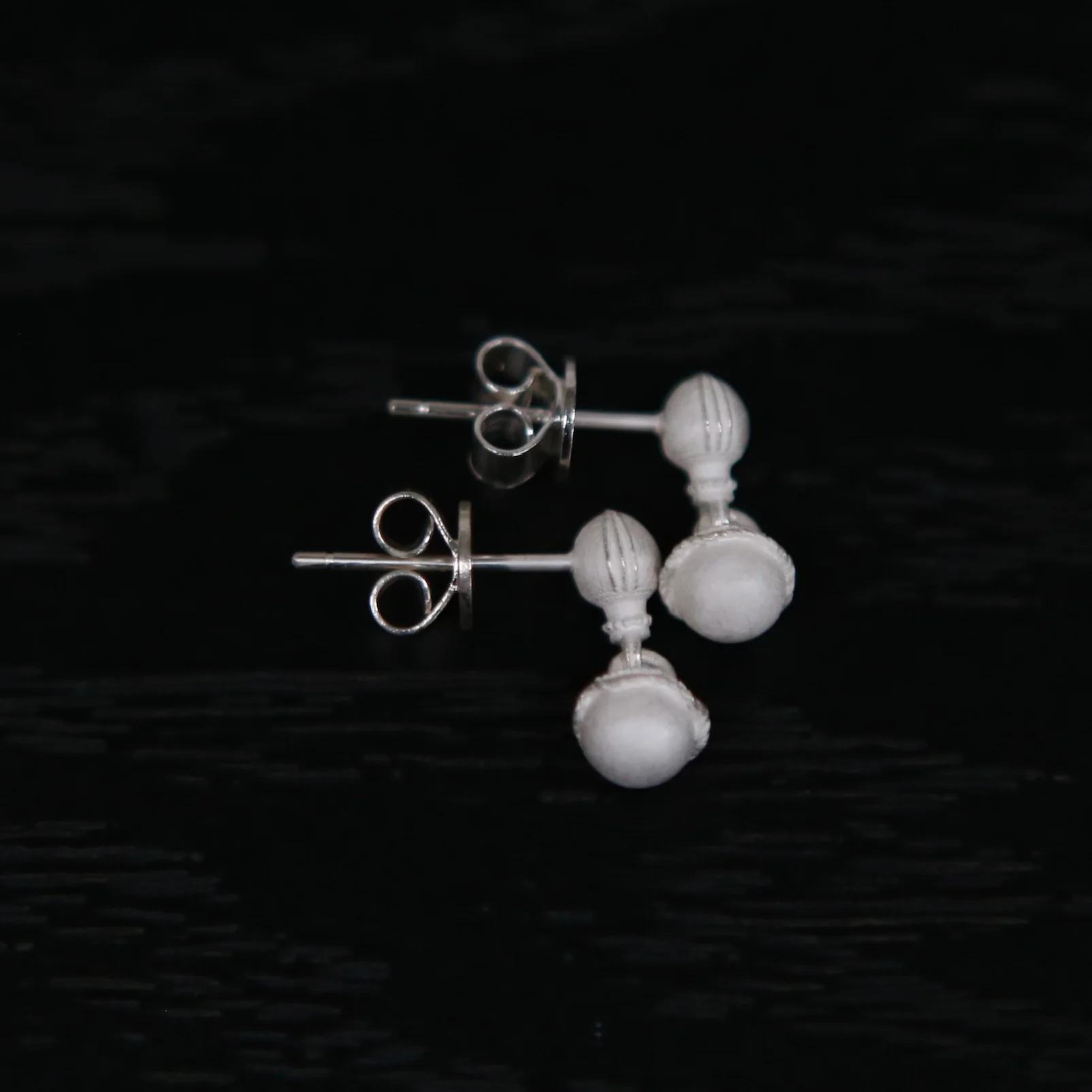 OLIO E ACETO Sterling Silver Flower Basket Pendant Earrings OLIO-OA13E18-YIN Silver - Image 2